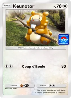 Carte Pokémon Keunotor 057