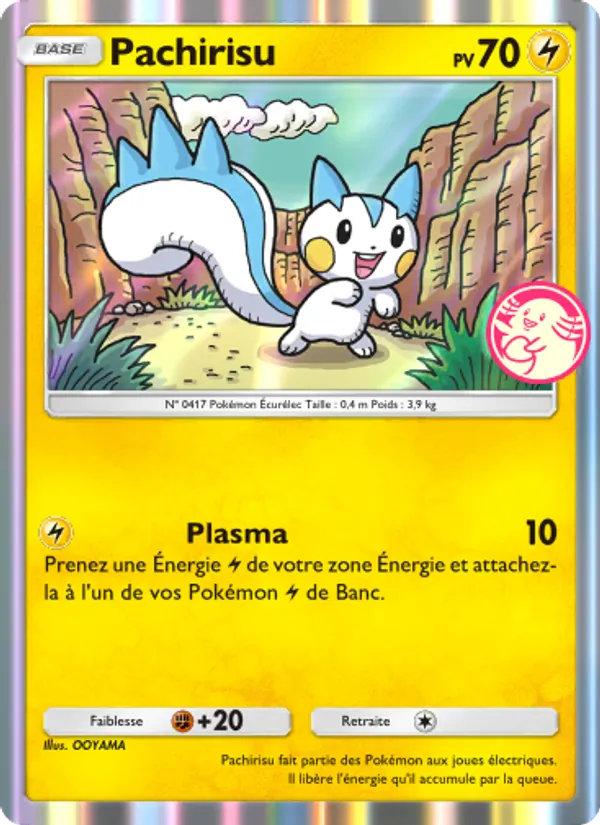 Carte Pokémon Pachirisu 058 de l'extension Promo-A