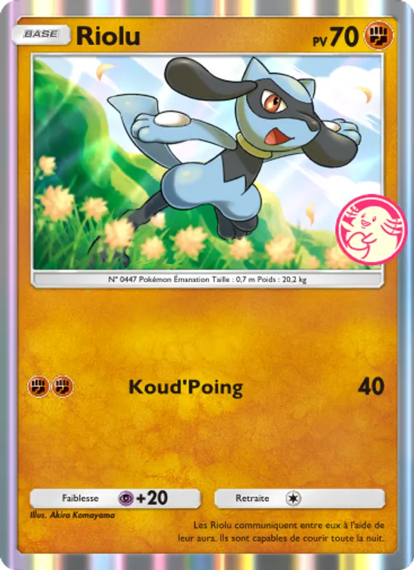 Carte Pokémon Riolu 059 de l'extension Promo-A