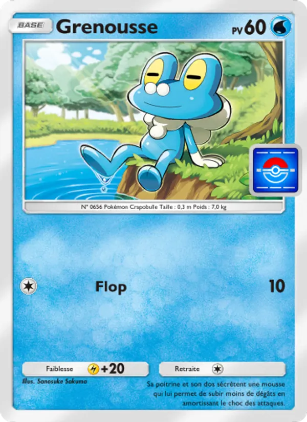 Carte Pokémon Grenousse 061 de l'extension Promo-A