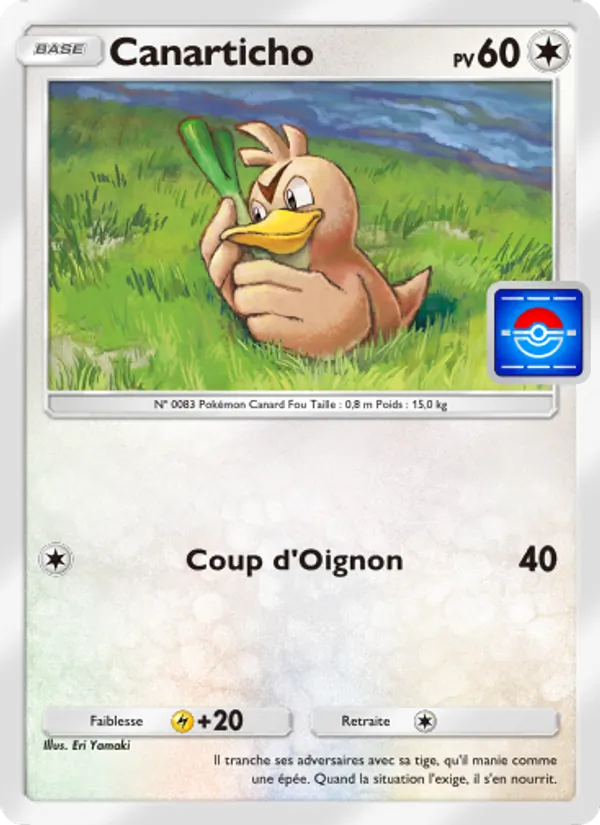 Carte Pokémon Canarticho 062 de l'extension Promo-A