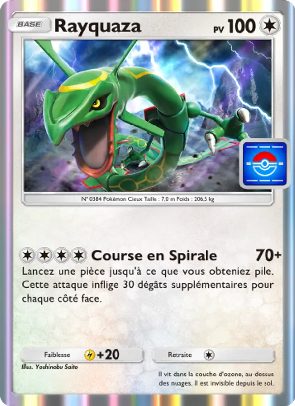 Carte Pokémon Rayquaza 063 de l'extension Promo-A