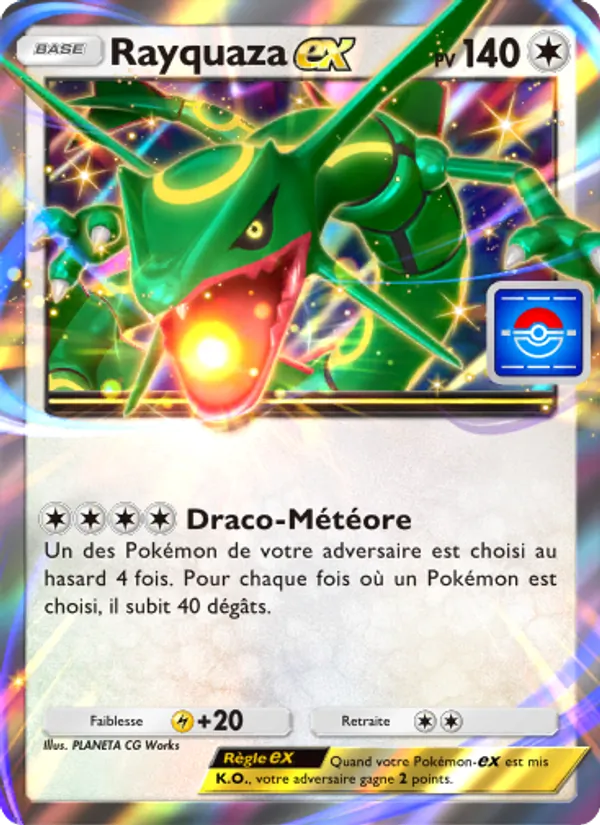 Carte Pokémon Rayquaza-ex 064 de l'extension Promo-A