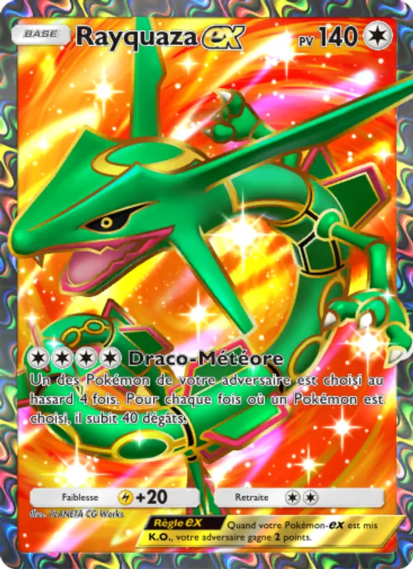 Carte Pokémon Rayquaza-ex 065 de l'extension Promo-A