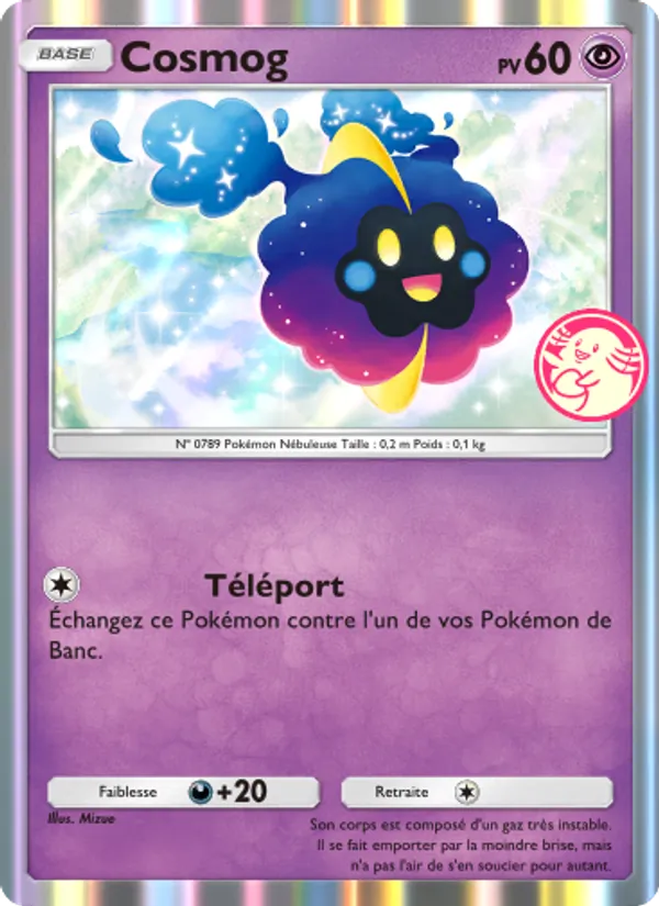 Carte Pokémon Cosmog 067 de l'extension Promo-A