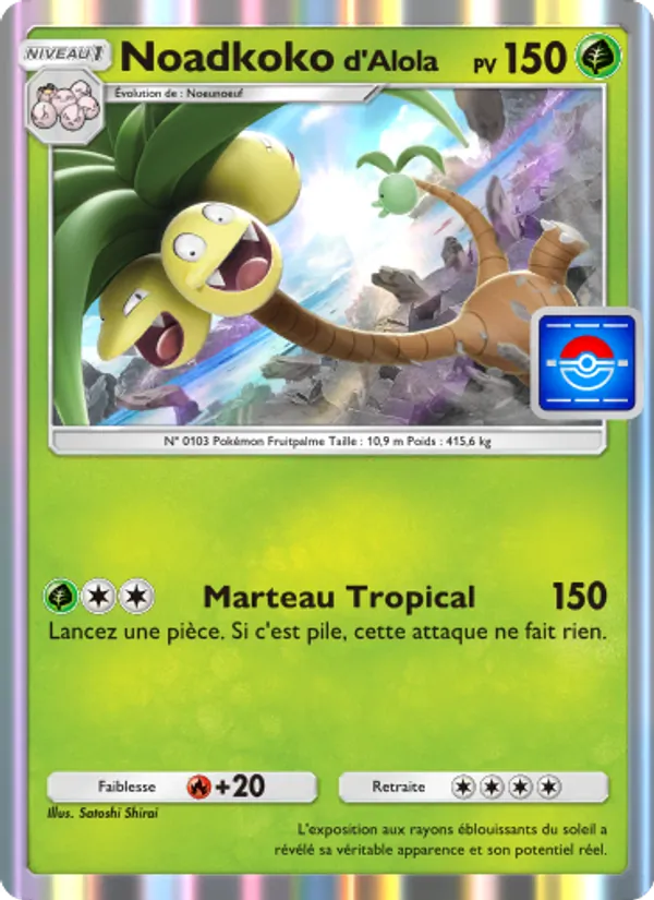 Carte Pokémon Noadkokod'Alola 069 de l'extension Promo-A
