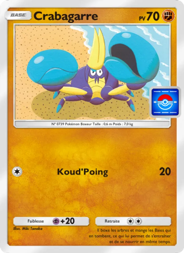 Carte Pokémon Crabagarre 071 de l'extension Promo-A