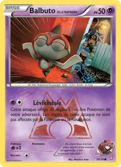 Carte Pokémon Balbuto de la Team Magma 10 — Double Danger