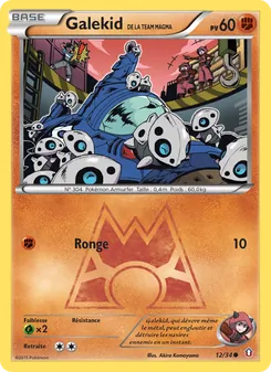 Carte Pokémon Galekid de la Team Magma 12 — Double Danger