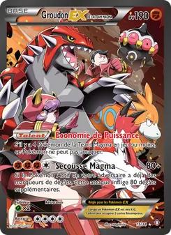 Carte Pokémon Groudon-EX de la Team Magma 15 — Double Danger
