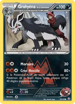 Carte Pokémon Grahyèna de la Team Magma 19 — Double Danger