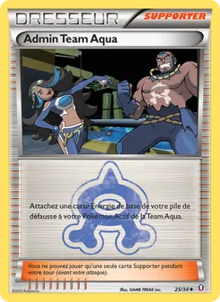 Carte Pokémon Admin Team Aqua 25 — Double Danger