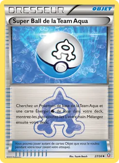 Carte Pokémon Super Ball de la Team Aqua 27 — Double Danger