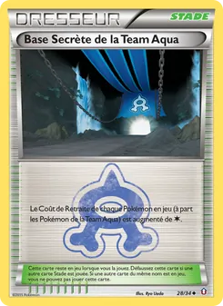 Carte Pokémon Base Secrète de la Team Aqua 28 — Double Danger