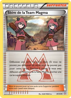 Carte Pokémon Sbire de la Team Magma 30 — Double Danger