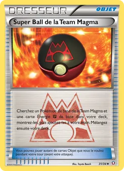 Carte Pokémon Super Ball de la Team Magma 31 — Double Danger