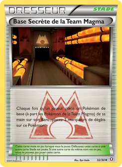 Carte Pokémon Base Secrète de la Team Magma 32 — Double Danger