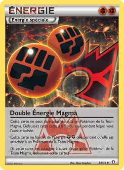 Carte Pokémon Double Énergie Magma 34 — Double Danger