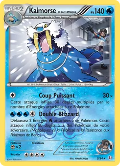 Carte Pokémon Kaimorse de la Team Aqua 5 — Double Danger