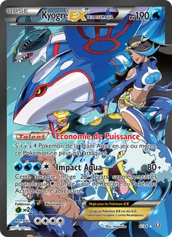 Carte Pokémon Kyogre-EX de la Team Aqua 6 — Double Danger