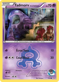 Carte Pokémon Tadmorv de la Team Aqua 7 — Double Danger