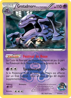 Carte Pokémon Grotadmorv de la Team Aqua 8 — Double Danger