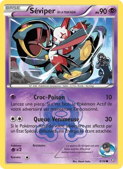 Carte Pokémon Séviper de la Team Aqua 9 — Double Danger