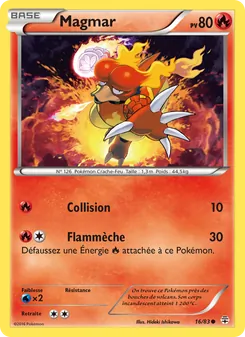 Carte Pokémon Magmar 16 — Générations