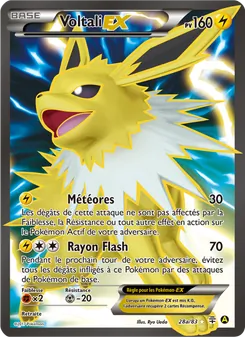 Carte Pokémon Voltali-EX 28a