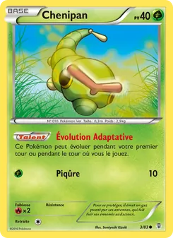 Carte Pokémon Chenipan 3 — Générations