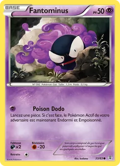 Carte Pokémon Fantominus 33