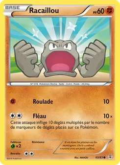 Carte Pokémon Racaillou 43
