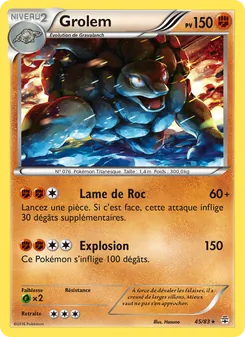 Carte Pokémon Grolem 45