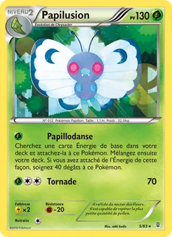 Carte Pokémon Papilusion 5 — Générations