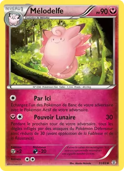 Carte Pokémon Mélodelfe 51