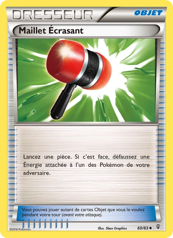 Carte Pokémon Maillet Écrasant 60/83 de l'extension Générations