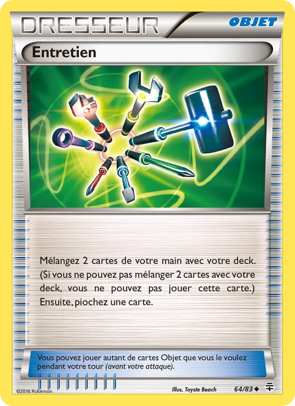 Carte Pokémon Entretien 64/83 de l'extension Générations