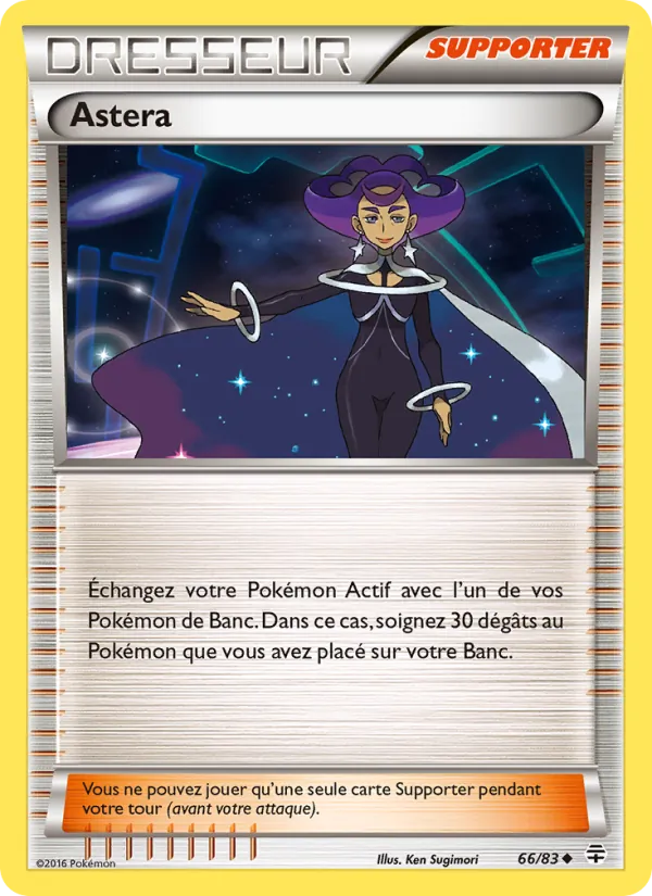 Carte Pokémon Astera 66/83 de l'extension Générations