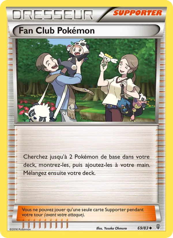 Carte Pokémon Fan Club Pokémon 69/83 de l'extension Générations
