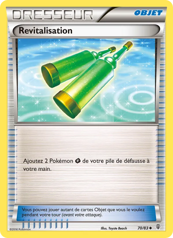 Carte Pokémon Revitalisation 70/83 de l'extension Générations