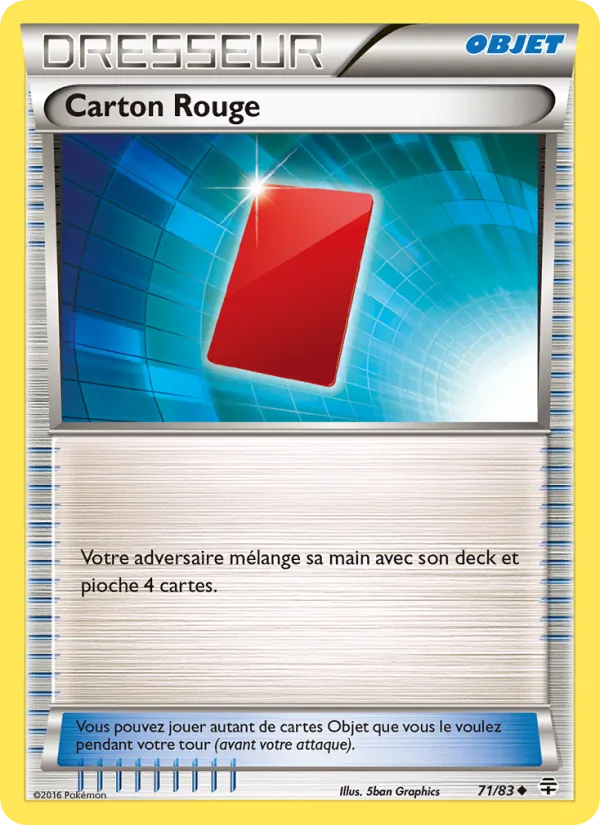 Carte Pokémon Carton Rouge 71/83 de l'extension Générations