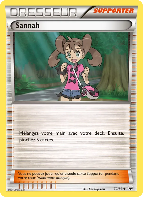 Carte Pokémon Sannah 72/83 de l'extension Générations