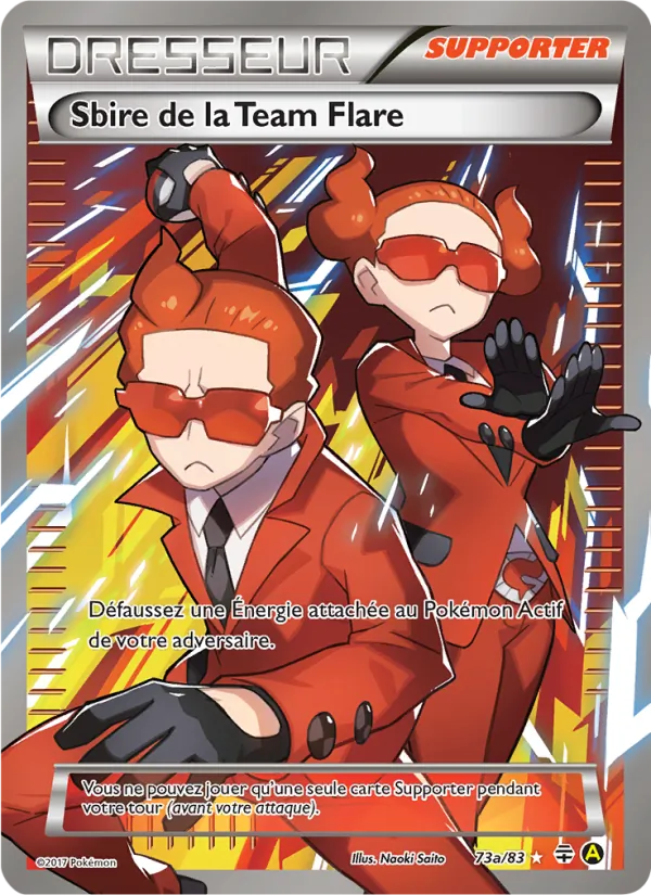 Carte Pokémon Sbire de la Team Flare 73a/83 de l'extension Générations