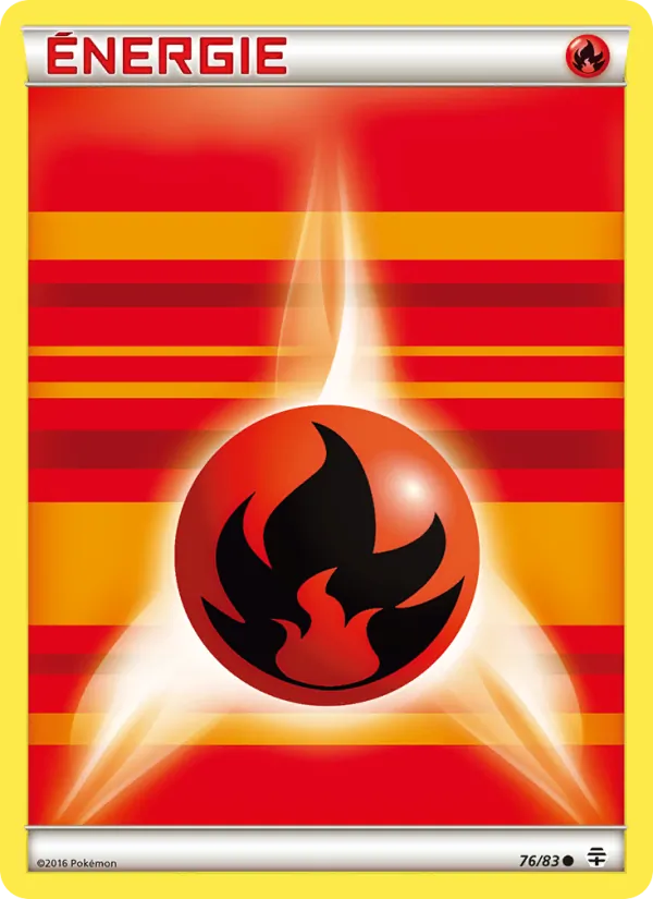 Carte Pokémon Énergie Fire de base 76/83 de l'extension Générations