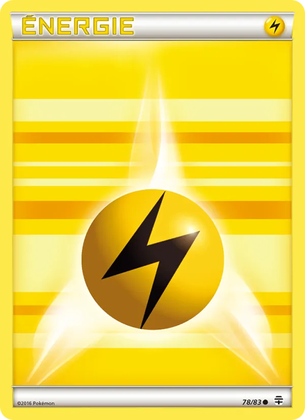 Carte Pokémon Énergie Lightning de base 78/83 de l'extension Générations