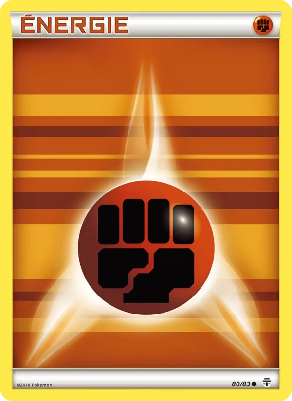 Carte Pokémon Énergie Fighting de base 80/83 de l'extension Générations