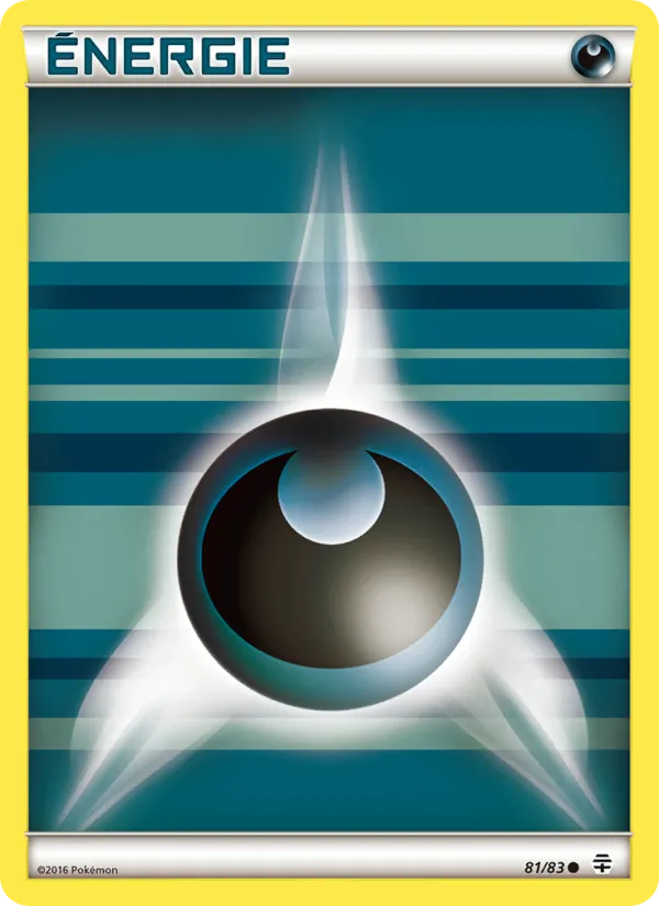 Carte Pokémon Énergie Darkness de base 81/83 de l'extension Générations