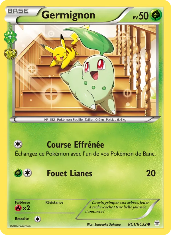 Carte Pokémon Germignon RC1/83 de l'extension Générations
