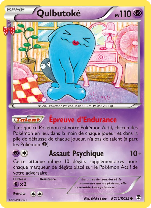 Carte Pokémon Qulbutoké RC11/83 de l'extension Générations