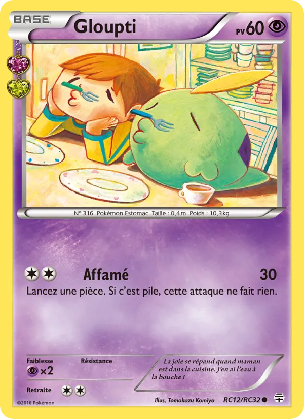 Carte Pokémon Gloupti RC12/83 de l'extension Générations